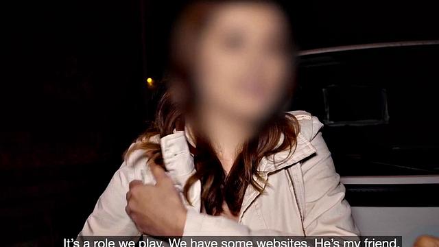 рыжая повелась на липового священника и получила по полной в фургоне