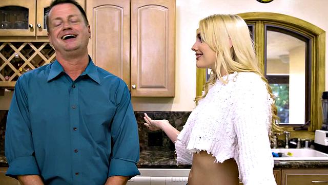 NURU MASSAGE - Cute Teen Kenna James Has A Plan While Massaging Her Stepdad