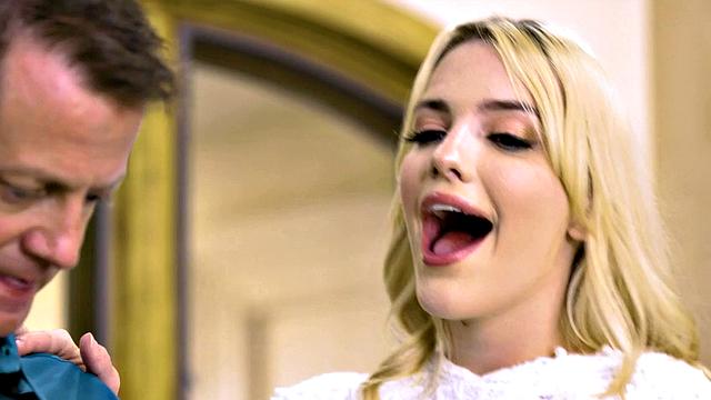 NURU MASSAGE - Cute Teen Kenna James Has A Plan While Massaging Her Stepdad