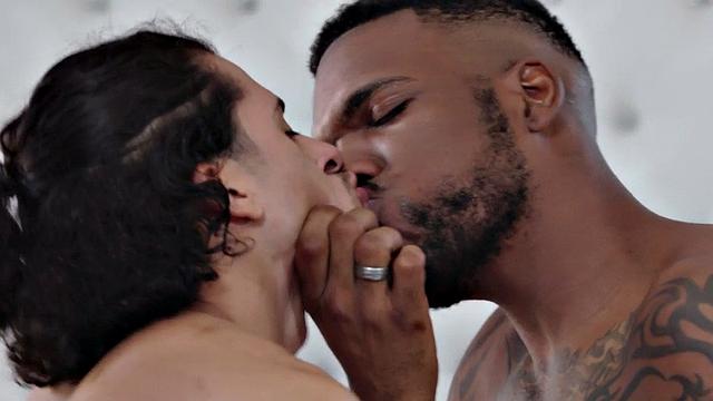 Black BBC studs fuck white guy in the asshole in a threesome