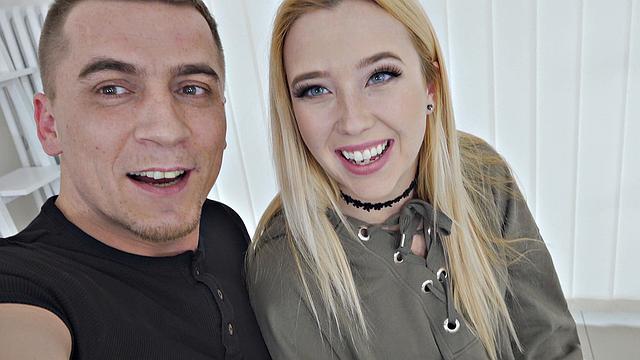 Hardcore Sex with Choking for Cute Blondie