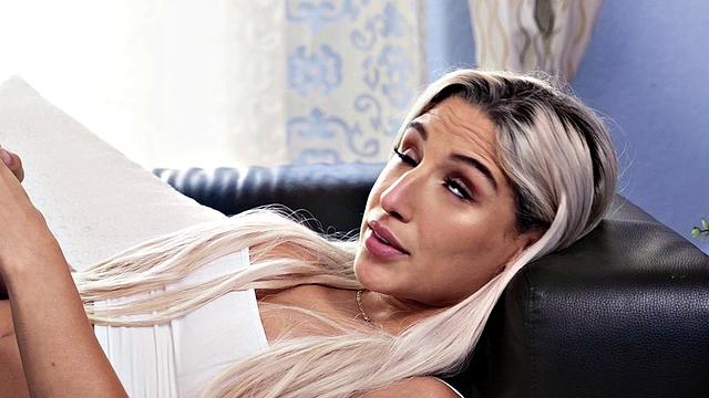 Bound to be a Happy Birthday with a hot blonde in a hairy thong and doggystyle