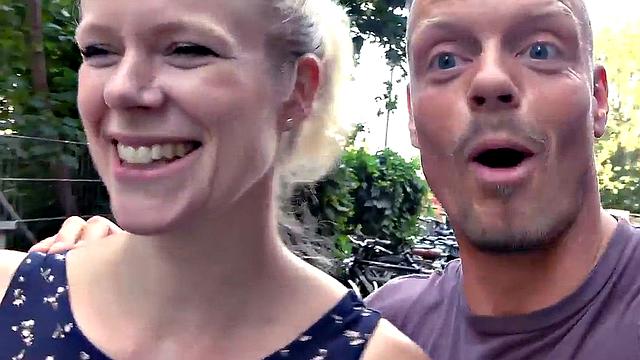 немецкая аматорша дает на улице, pov и реальный секс