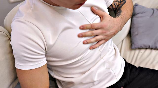 Ivan Kolos takes a hard cock and moans with pleasure