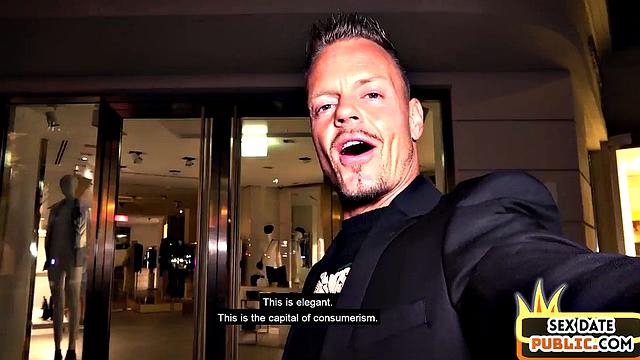 Adorable babe in glasses gets hard doggystyled