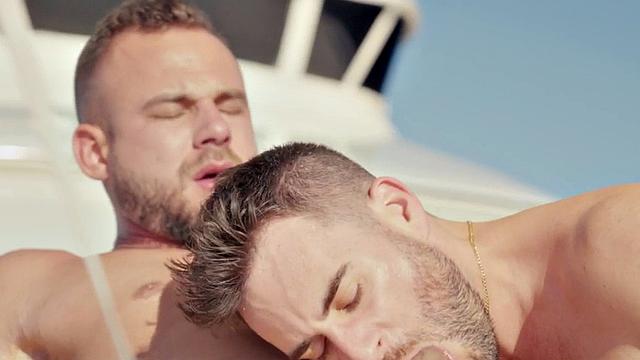 Cumswapping jocks fuck each other in anal orgy