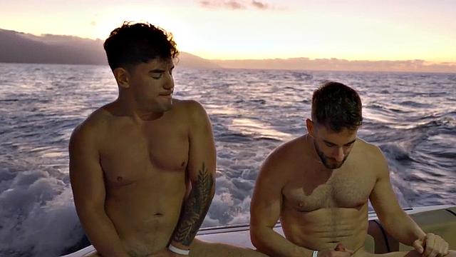 Cumswapping jocks fuck each other in anal orgy