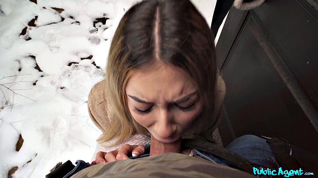 Spanish blonde is really shy