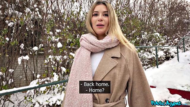 Spanish blonde is really shy