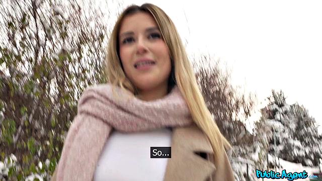 Spanish blonde is really shy