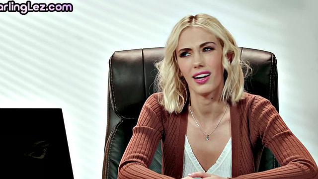 Sapphic office sex with coworkers