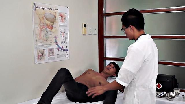 Naive inexperienced Asian patient toyed by perv doctor