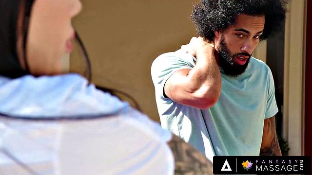 FANTASY MASSAGE - Perfect Inked Beauty Lacey Jayne Delivers The hottest NURU in A Pickup Truck