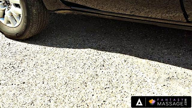 FANTASY MASSAGE - Perfect Inked Beauty Lacey Jayne Delivers The hottest NURU in A Pickup Truck