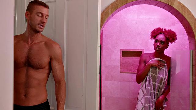 Lacey London Fucks friend's dad in the shower!