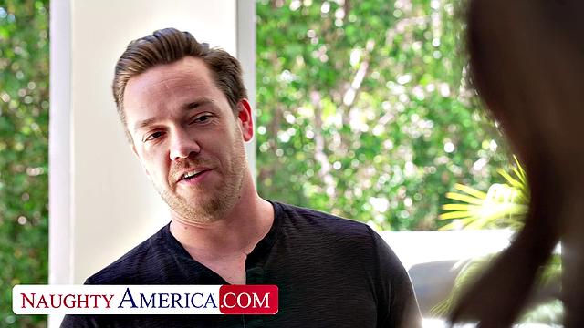 Sexy babe Elizabeth Skylar receives an unexpected bang on the 4th of July