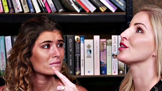 CFNM dirty beauties share dick in threeway b4 sucking it