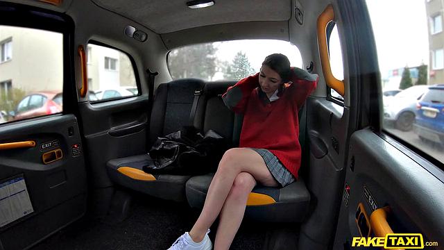 College Babe Gets Fucked on the Backseat