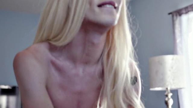 Tattooed petite 19yo translady fucked by male in the asshole