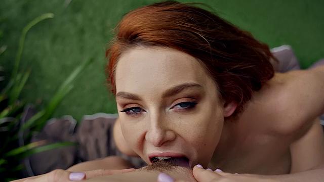 German and blonde tattooed redhead scissor and lick each other's trimmed pussies