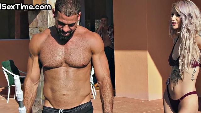 Bisex babes pussyfucked in group sex compilation