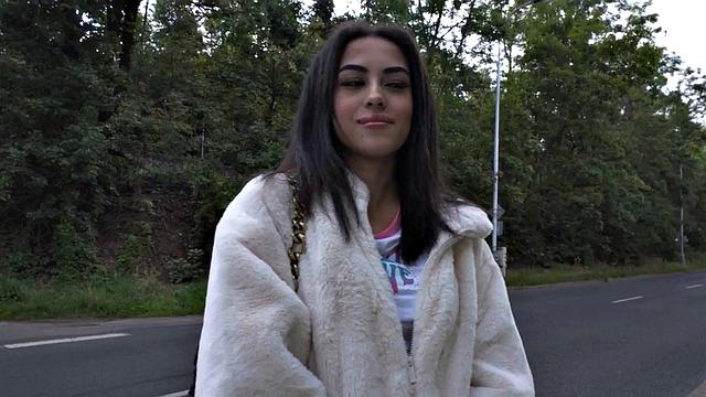 Public slut loves pounding outdoors in missionary POV