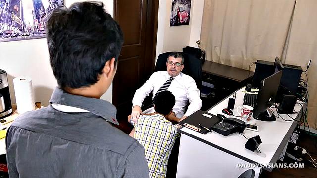 Daddy Fucks Office Boys