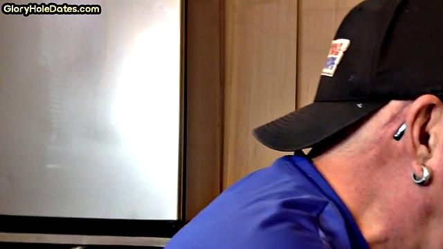 Pervy gloryhole auntie raw