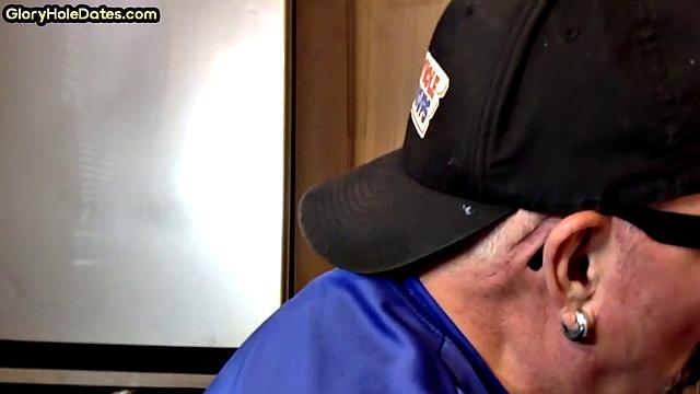 Pervy gloryhole auntie raw