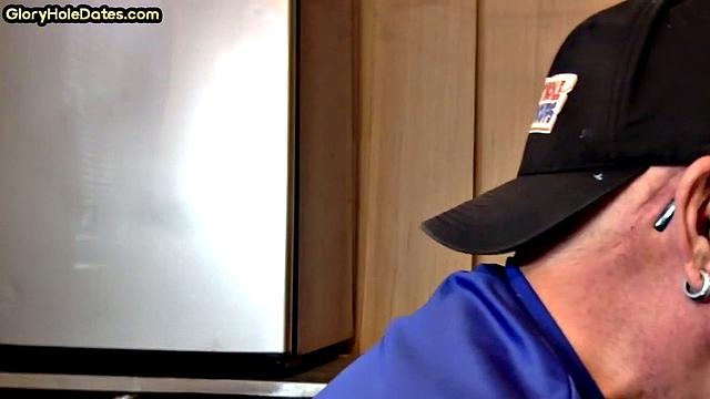 Pervy gloryhole auntie raw