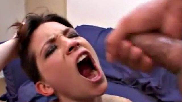 Petite slut spit roasted and weeping