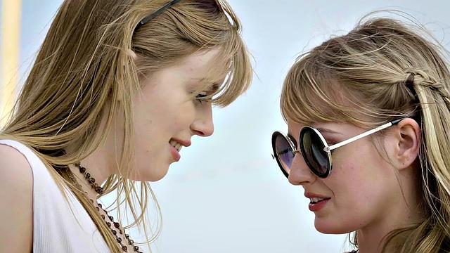 Get Lucky with Good Luck in a steamy pussy play with hot lesbians