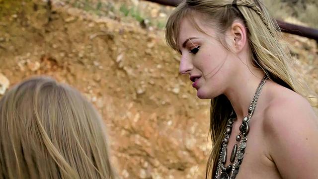 Get Lucky with Good Luck in a steamy pussy play with hot lesbians