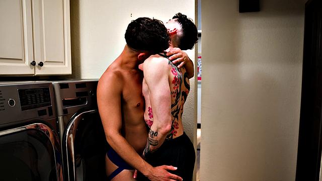 Feuding Stepbro's Flip Fuck While Stepmom's Upstairs - NextDoorStudios