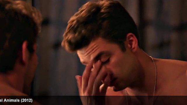 Watch as sexy body of celebrity, Sebastian Stan, is put to the test by a hard dick