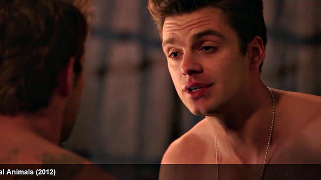 Watch as sexy body of celebrity, Sebastian Stan, is put to the test by a hard dick
