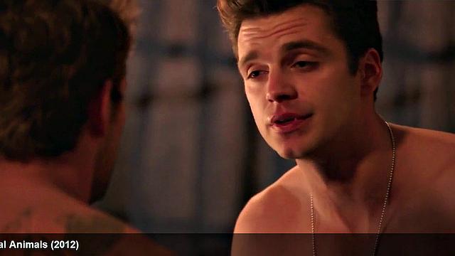 Watch as sexy body of celebrity, Sebastian Stan, is put to the test by a hard dick