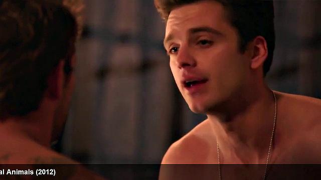 Watch as sexy body of celebrity, Sebastian Stan, is put to the test by a hard dick