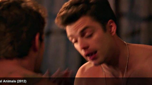 Watch as sexy body of celebrity, Sebastian Stan, is put to the test by a hard dick
