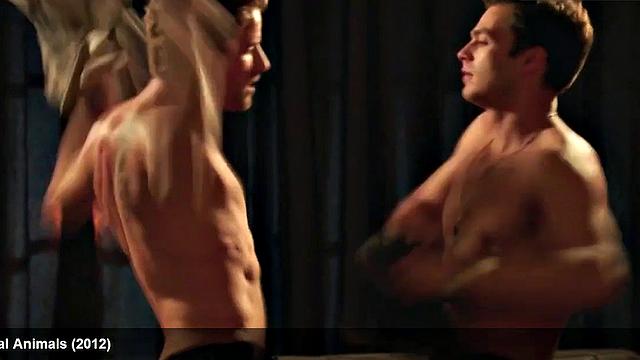 Watch as sexy body of celebrity, Sebastian Stan, is put to the test by a hard dick
