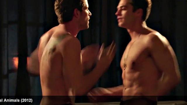 Watch as sexy body of celebrity, Sebastian Stan, is put to the test by a hard dick