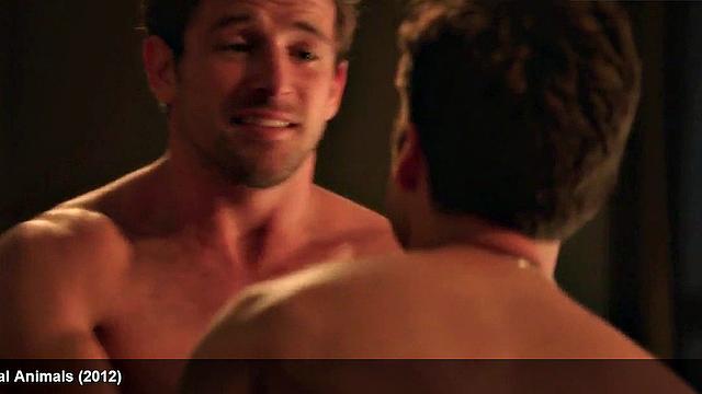 Watch as sexy body of celebrity, Sebastian Stan, is put to the test by a hard dick