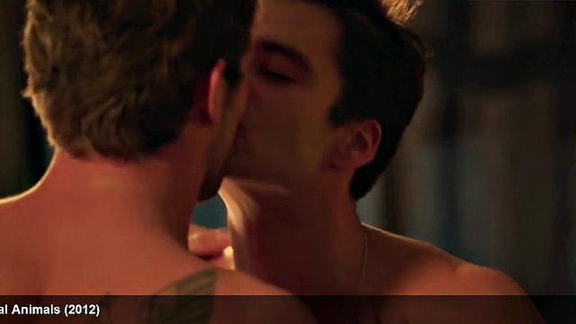 Watch as sexy body of celebrity, Sebastian Stan, is put to the test by a hard dick