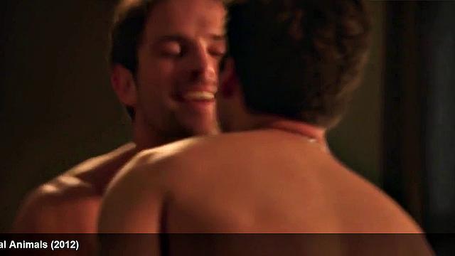 Watch as sexy body of celebrity, Sebastian Stan, is put to the test by a hard dick