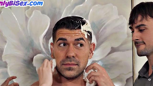 Bisex bae gets doggystyled in 3some deepthroating