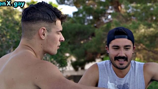 Facial jock barebacked handsome stud till cum on face