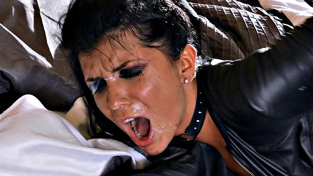 Episode Four: Sexy Australian brunette goes wild with a hard fucking, blowjob, and handjob in leather