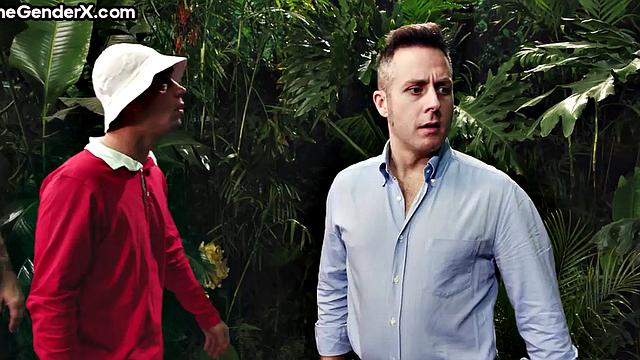 Stunning Trans in orgy sex