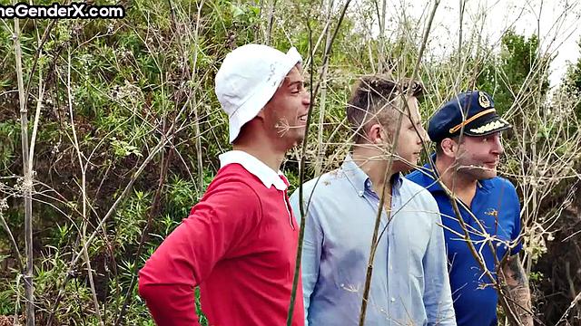 Stunning Trans in orgy sex