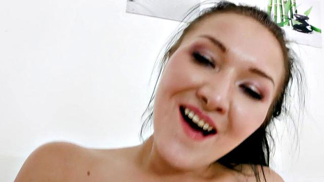 IR amateur DP babe gangbanged by dominant BBC guys